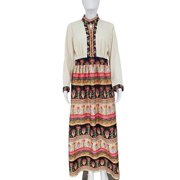 Vintage Cottagecore Renaissance Maxi Dress Medium - Picture 1 of 5